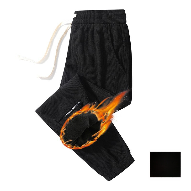 Κορεατικού στυλ κεντημένα cropped casual παντελόνια από πολυεστέρα, άνετη μέση, μικροελαστικότητα, μικρή ευθεία μανσέτα