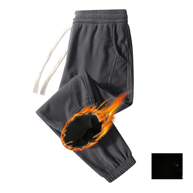 Κορεατικού στυλ κεντημένα cropped casual παντελόνια από πολυεστέρα, άνετη μέση, μικροελαστικότητα, μικρή ευθεία μανσέτα