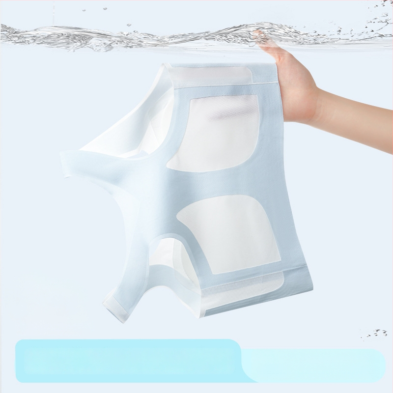 Djevojački bezšivni sportski top s prozračnim ice silk materijalom