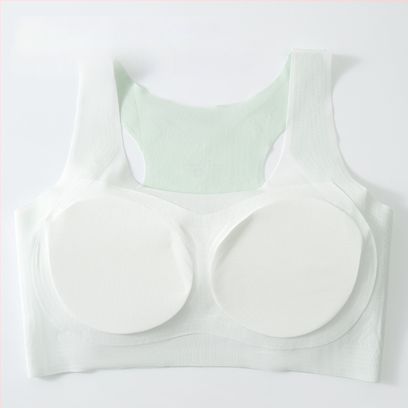 Djevojački bezšivni sportski top s prozračnim ice silk materijalom
