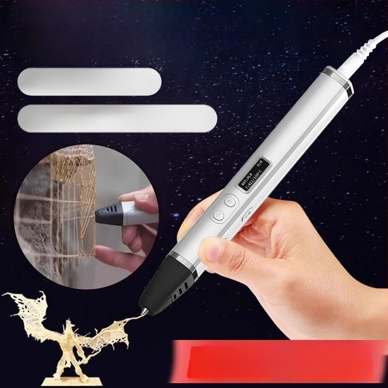 Στυλό 3D Εκτύπωσης Υψηλής Θερμοκρασίας – Επαγγελματικού Επιπέδου, Πολυλειτουργικό εργαλείο για Ζωγραφική και Γκράφιτι