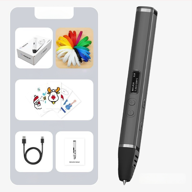 Στυλό 3D Εκτύπωσης Υψηλής Θερμοκρασίας – Επαγγελματικού Επιπέδου, Πολυλειτουργικό εργαλείο για Ζωγραφική και Γκράφιτι