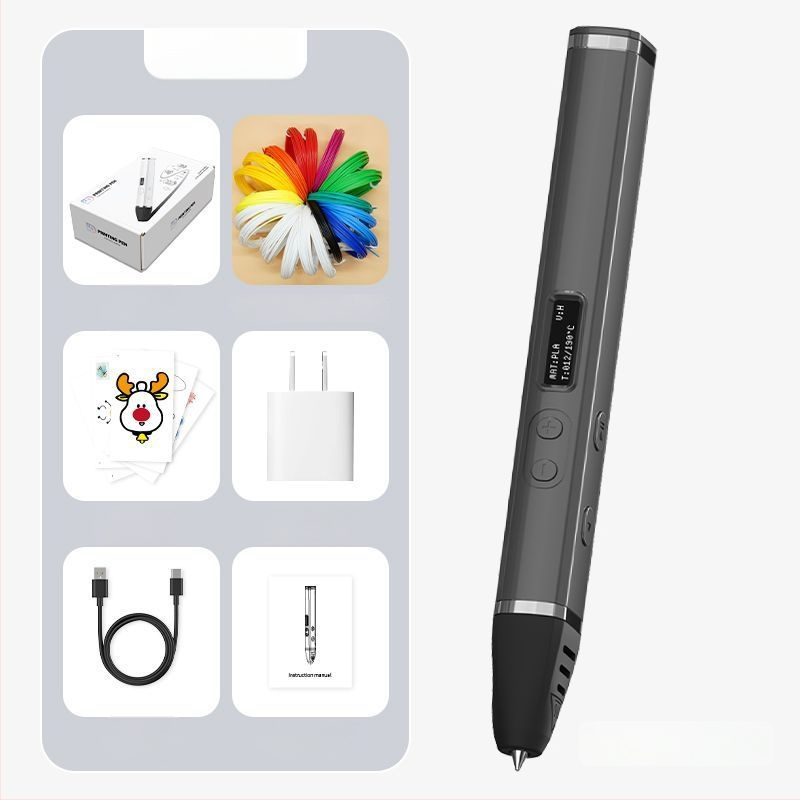 Στυλό 3D Εκτύπωσης Υψηλής Θερμοκρασίας – Επαγγελματικού Επιπέδου, Πολυλειτουργικό εργαλείο για Ζωγραφική και Γκράφιτι