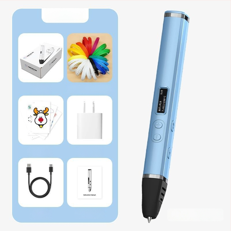 Στυλό 3D Εκτύπωσης Υψηλής Θερμοκρασίας – Επαγγελματικού Επιπέδου, Πολυλειτουργικό εργαλείο για Ζωγραφική και Γκράφιτι