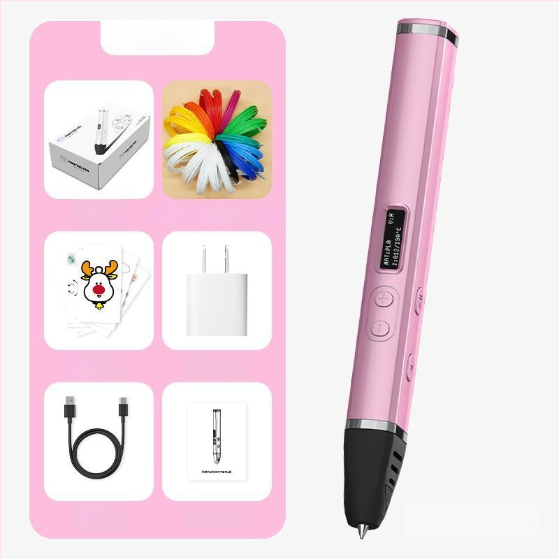 Στυλό 3D Εκτύπωσης Υψηλής Θερμοκρασίας – Επαγγελματικού Επιπέδου, Πολυλειτουργικό εργαλείο για Ζωγραφική και Γκράφιτι