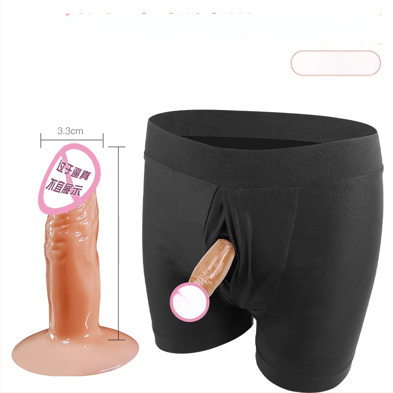 Hordozható fehérnemű dildoval – nylon/spandex/TPE; Long Love márka; felnőtteknek