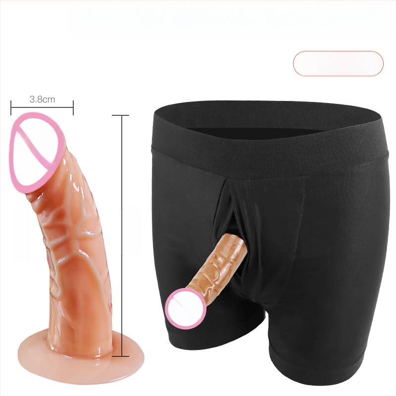 Hordozható fehérnemű dildoval – nylon/spandex/TPE; Long Love márka; felnőtteknek