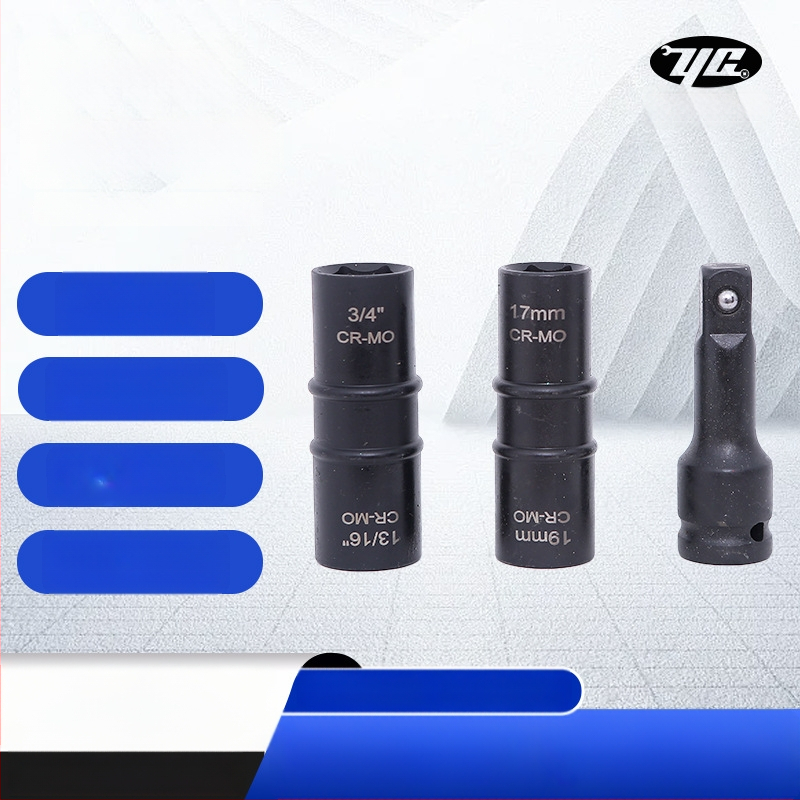 Σωληνάκι αφαίρεσης παξιμακιού τροχού με διπλή κεφαλή, συμβατό με Ford και Land Rover, χάλυβας Cr-Mo