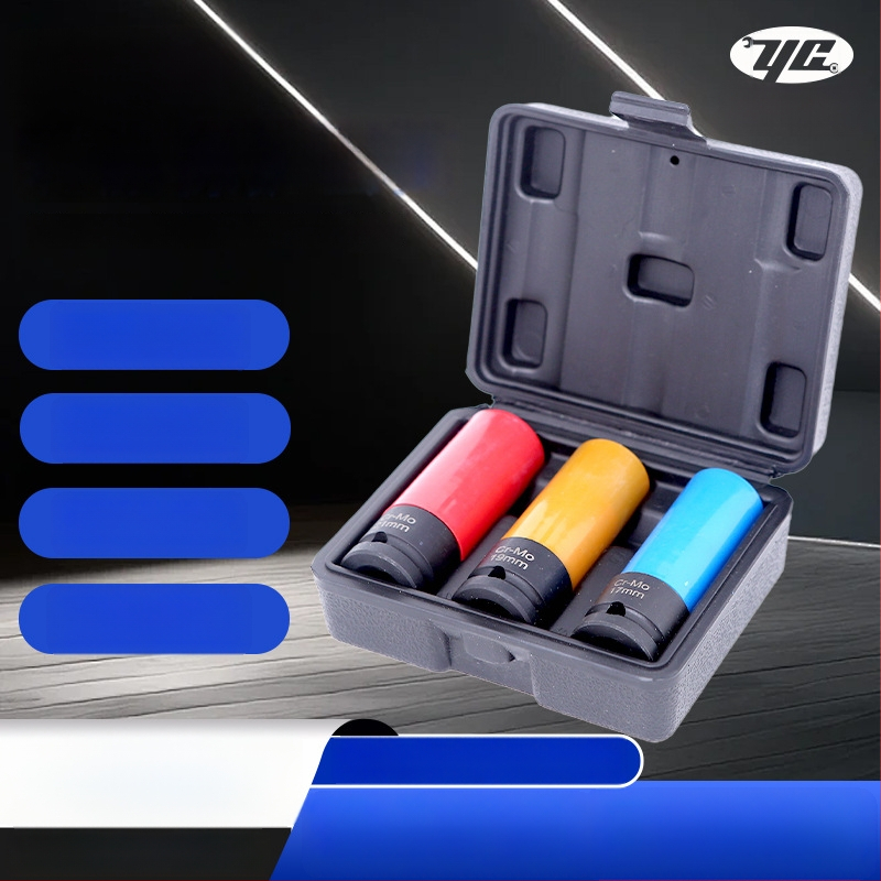 Πνευματικό επεκτεινόμενο σετ για παξιμάδια ζαντών — Cr-Mo ατσάλι, για μηχανολογικές και αυτοκινητικές επισκευές