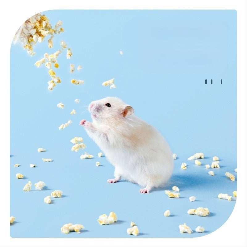 Așternut pentru hamsteri din granule de hârtie, cu proprietăți de deodorare și absorbție, marca Yee