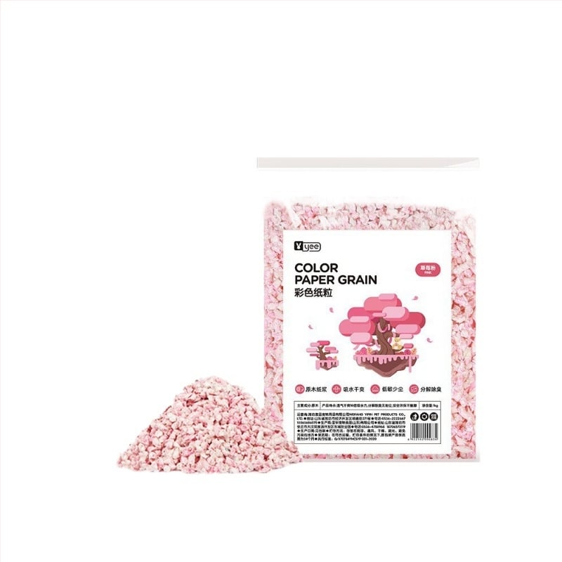 Așternut pentru hamsteri din granule de hârtie, cu proprietăți de deodorare și absorbție, marca Yee