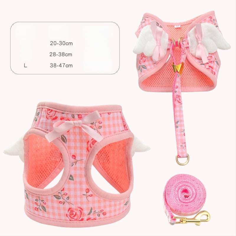 Mellény-stílusú kisállat-hám, poliészter, nem bővíthető húzóöv, Zichen (pet) márka, macskáknak