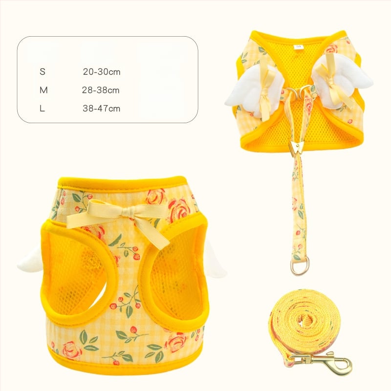 Mellény-stílusú kisállat-hám, poliészter, nem bővíthető húzóöv, Zichen (pet) márka, macskáknak