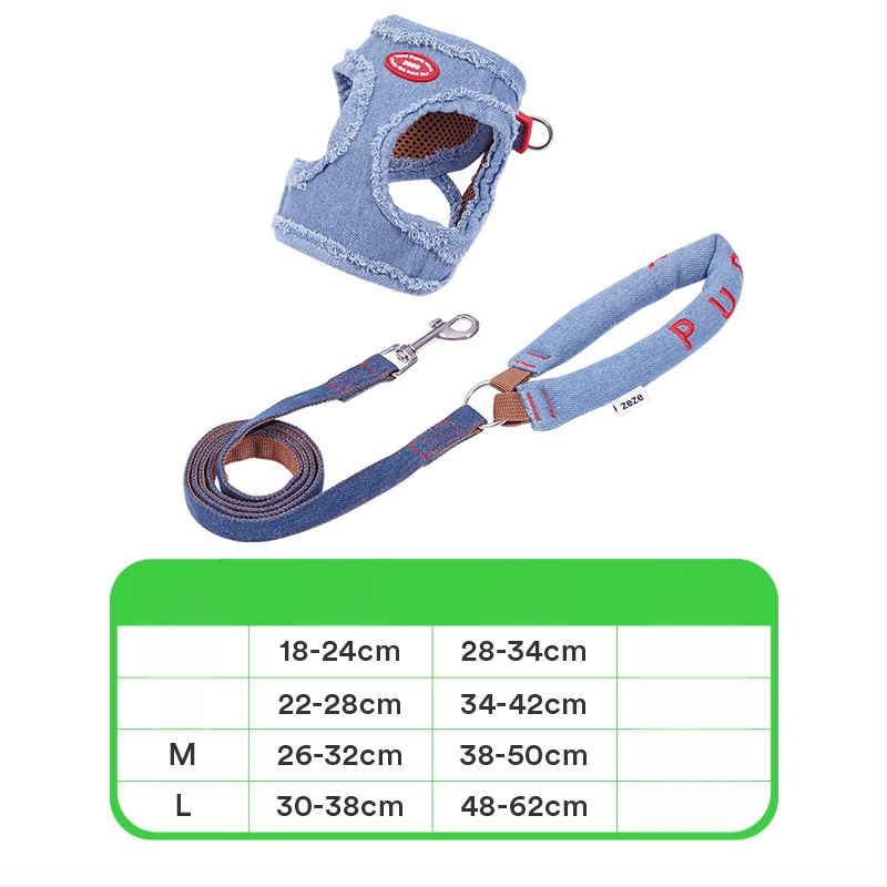 Zeze I-formájú állítható, szakadás elleni kutyapóráz, mellény-stílusú, kis testű kutyáknak; anyag: poliészter, poliaketal gyanta, cinkötvözet