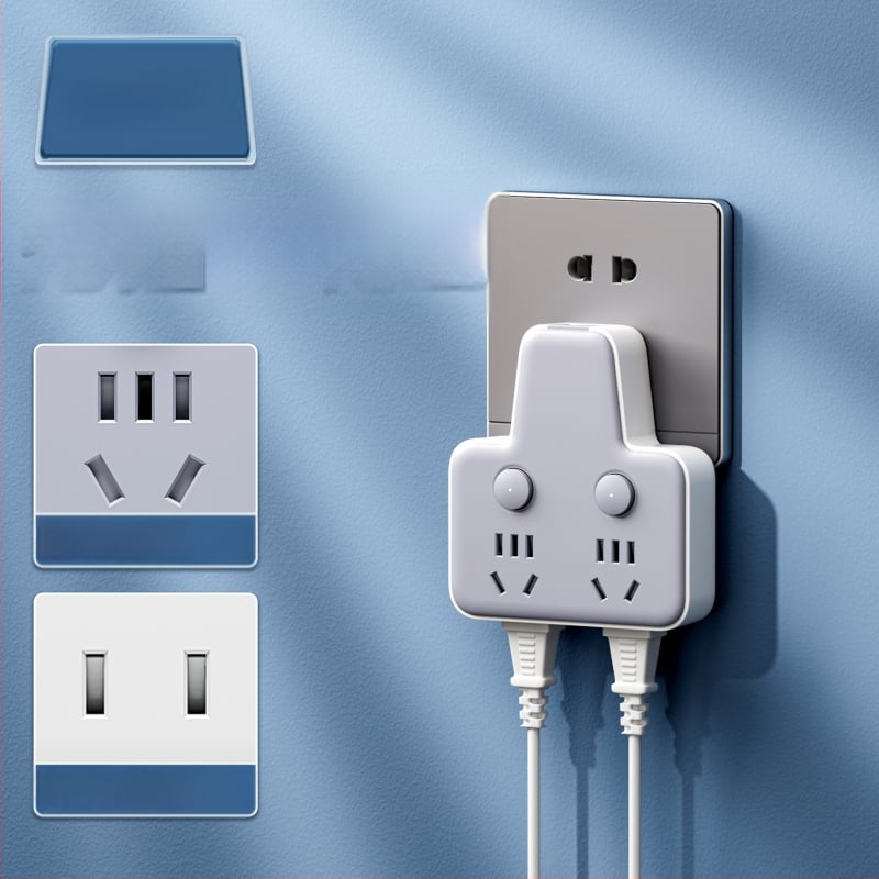 Πολυπρίζο με θύρες USB, νυχτερινό φως, ανεξάρτητος διακόπτης με οθόνη χρόνου, 10A, 220–250V