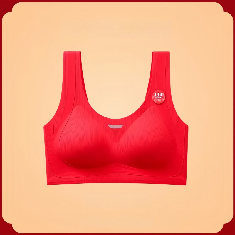 Nylon anyagú, vezeték nélküli, 3/4 kosár, vékony formázott kosár, tank-top stílusú fehérnemű szett