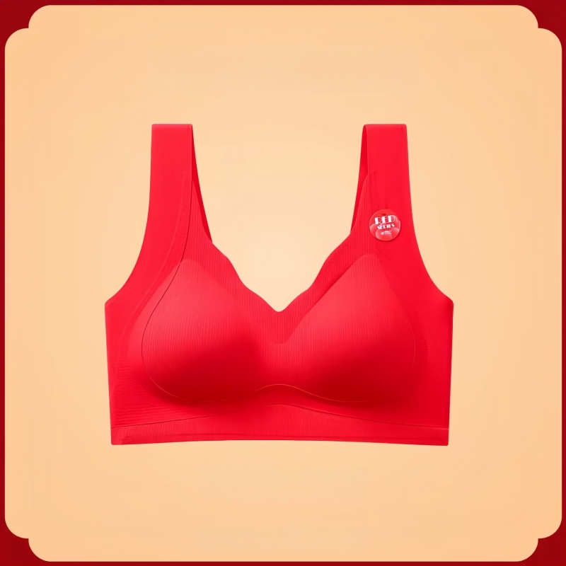 Nylon anyagú, vezeték nélküli, 3/4 kosár, vékony formázott kosár, tank-top stílusú fehérnemű szett