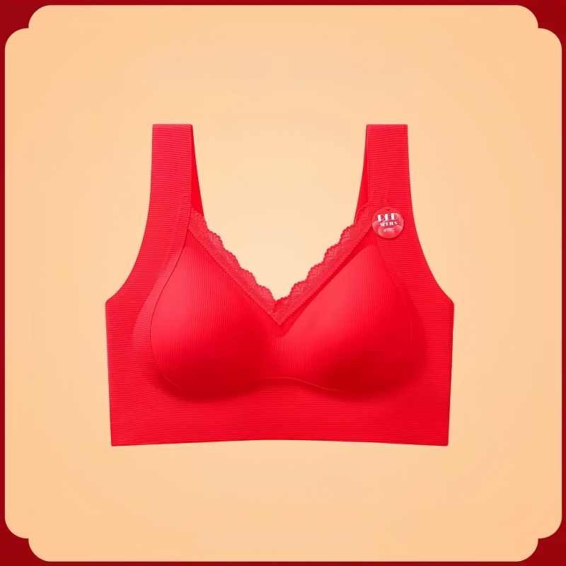 Nylon anyagú, vezeték nélküli, 3/4 kosár, vékony formázott kosár, tank-top stílusú fehérnemű szett