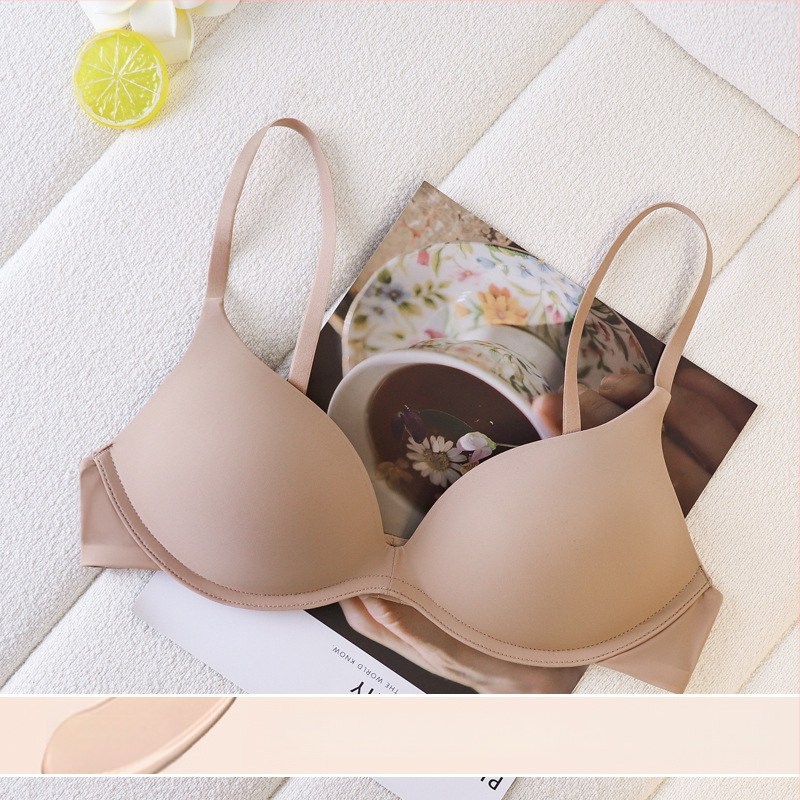 Editha σουτιέν χωρίς ραφές για γυναίκες, νάιλον ύφασμα, cups 3/4 με λεπτό σφουγγάρι, σταθερά διπλά λουριά, πίσω διπλό κούμπωμα