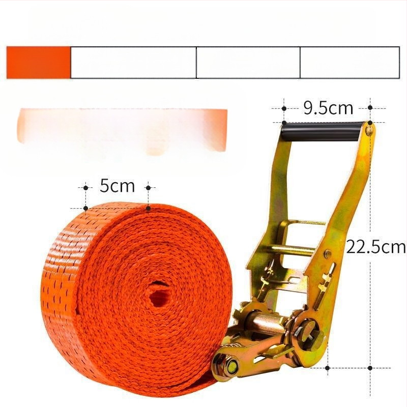 6t Teherautó kötélhúzó, kézi működtetésű, nehéz kivitel, hegesztésmentes, szalagfeszítő