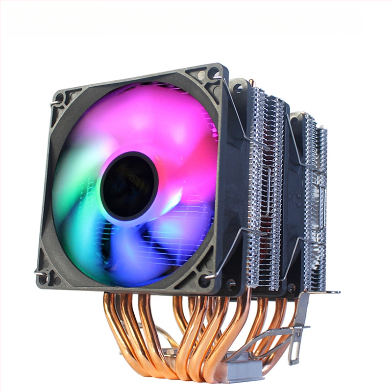 Ψύκτης CPU Ice Tower 600, 6 χαλκού σωληνώσεις μεταφοράς θερμότητας, σύνδεση χαλκού-αλουμινίου, υδραυλικό ρουλεμάν, αθόρυβη λειτουργία, 2000 RPM