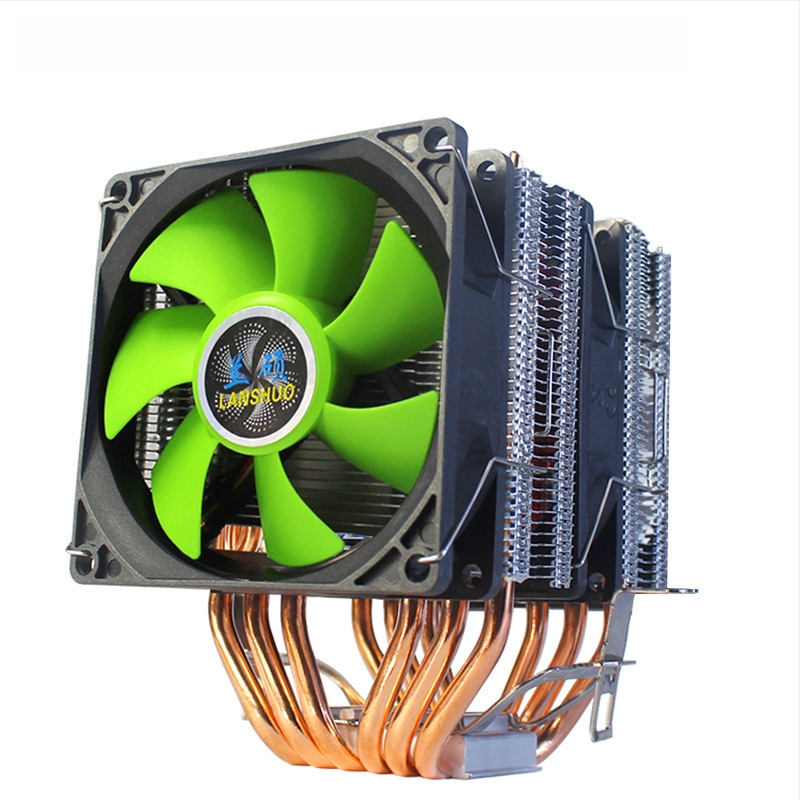 Ψύκτης CPU Ice Tower 600, 6 χαλκού σωληνώσεις μεταφοράς θερμότητας, σύνδεση χαλκού-αλουμινίου, υδραυλικό ρουλεμάν, αθόρυβη λειτουργία, 2000 RPM