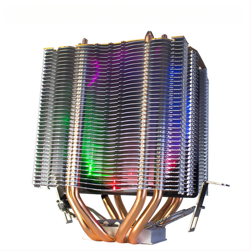 Ψύκτης CPU Ice Tower 600, 6 χαλκού σωληνώσεις μεταφοράς θερμότητας, σύνδεση χαλκού-αλουμινίου, υδραυλικό ρουλεμάν, αθόρυβη λειτουργία, 2000 RPM