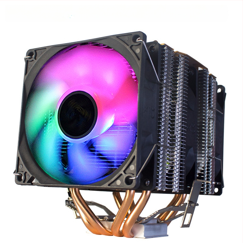 Ψύκτης CPU Ice Tower 600, 6 χαλκού σωληνώσεις μεταφοράς θερμότητας, σύνδεση χαλκού-αλουμινίου, υδραυλικό ρουλεμάν, αθόρυβη λειτουργία, 2000 RPM