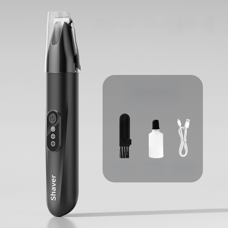 Tăietor de păr pentru animale cu lamă lată, încărcabil, funcționare silențioasă, pentru pisici și câini, model H8