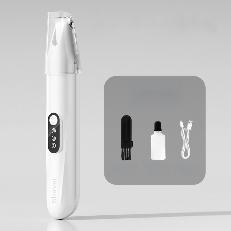 Tăietor de păr pentru animale cu lamă lată, încărcabil, funcționare silențioasă, pentru pisici și câini, model H8