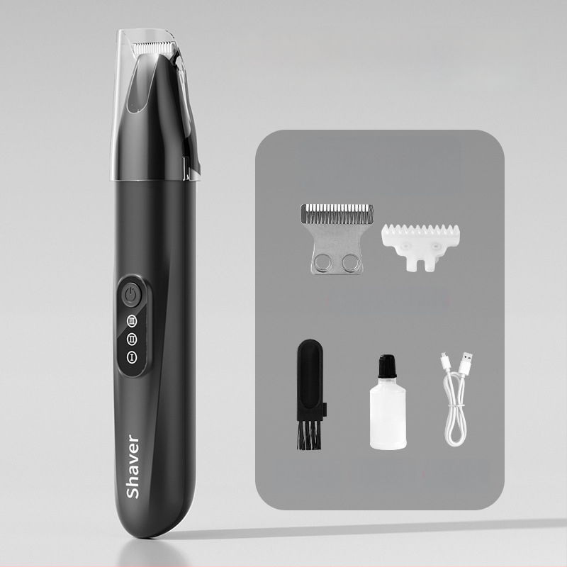 Tăietor de păr pentru animale cu lamă lată, încărcabil, funcționare silențioasă, pentru pisici și câini, model H8