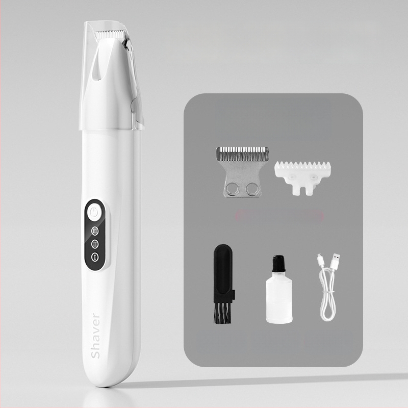 Tăietor de păr pentru animale cu lamă lată, încărcabil, funcționare silențioasă, pentru pisici și câini, model H8