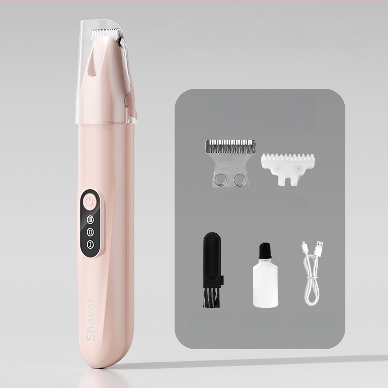 Tăietor de păr pentru animale cu lamă lată, încărcabil, funcționare silențioasă, pentru pisici și câini, model H8