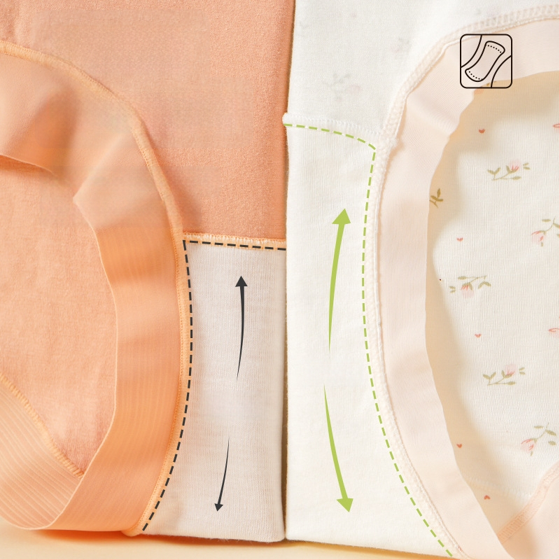 Chiloți de maternitate din bumbac, material principal din bumbac, talie joasă, susținere a abdomenului, respirabil