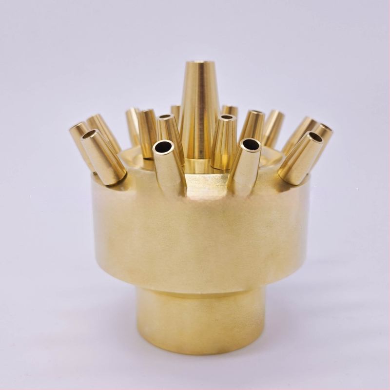 Ακροφύσιο λουλουδιού από ορείχαλκο, μη ρυθμιζόμενο, με τρία επίπεδα, για κήπους και υδάτινα τοπία