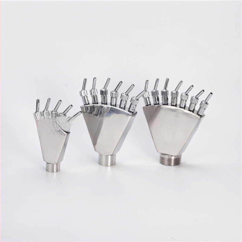 Ανοξείδωτο ακροφύσιο σιντριβανιού με ουρά Φοίνικα και ψεκασμό σε σχήμα φτερού παγόνου για υδάτινα τοπία, αυλές και πάρκα