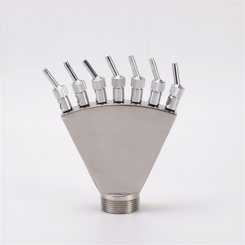 Ανοξείδωτο ακροφύσιο σιντριβανιού με ουρά Φοίνικα και ψεκασμό σε σχήμα φτερού παγόνου για υδάτινα τοπία, αυλές και πάρκα