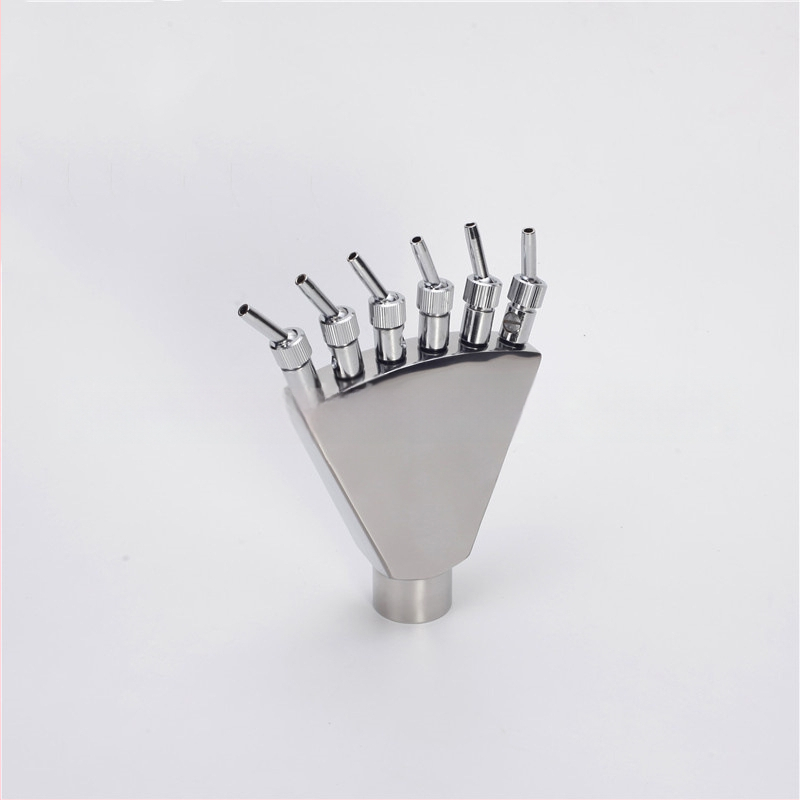 Ανοξείδωτο ακροφύσιο σιντριβανιού με ουρά Φοίνικα και ψεκασμό σε σχήμα φτερού παγόνου για υδάτινα τοπία, αυλές και πάρκα