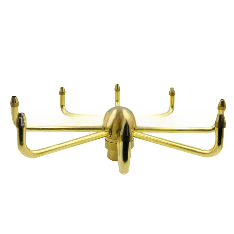 Xinghai μπρούντζινο ακροφύσιο με 8 οπές Crab Claw Orchid Nozzle για σιντριβάνι νερού