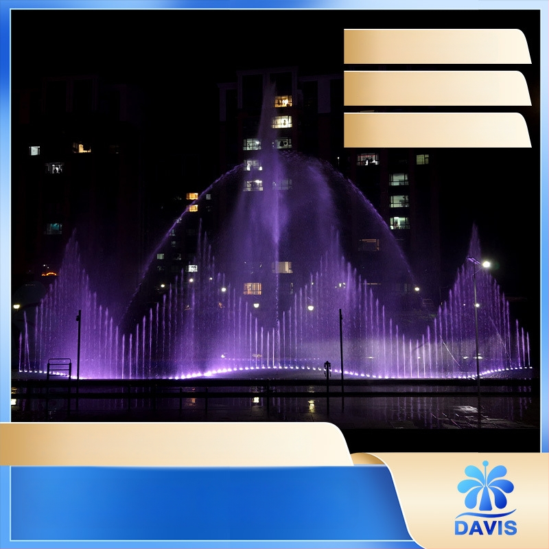 Fontană muzicală cu aspersiune combinată – Davis