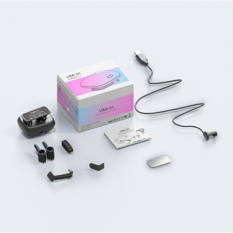 Φορητή πηγή ενέργειας για τα Meta Ray-Ban Smart Glasses με USB-C διασύνδεση, ABS σώμα, MR002, 67 g