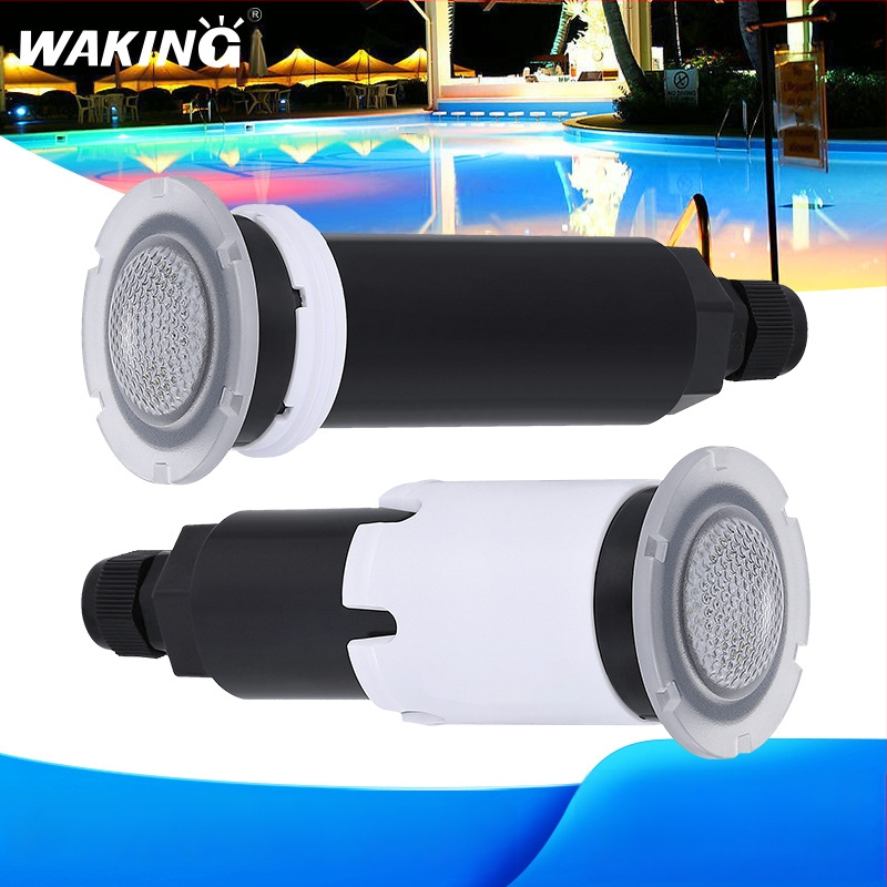 GRPC55 RGB подводна светлина за плувен басейн, 12/24V AC/DC, Osram LED, IP68, RGB цветове се променят, регулируема яркост чрез дистанционно, мобилно приложение и Bluetooth, корпус от неръждаема стомана