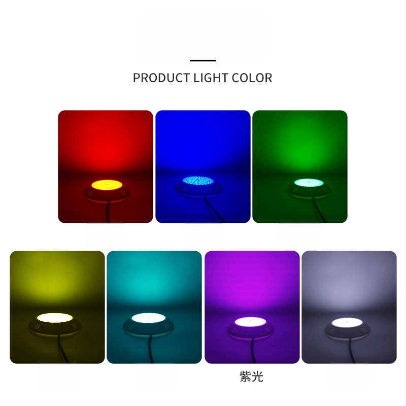 LED подводна светлина за стенен монтаж за басейн, IP68, 12V AC вход, размери 220×35 мм, корпус: неръждаема стомана + PC