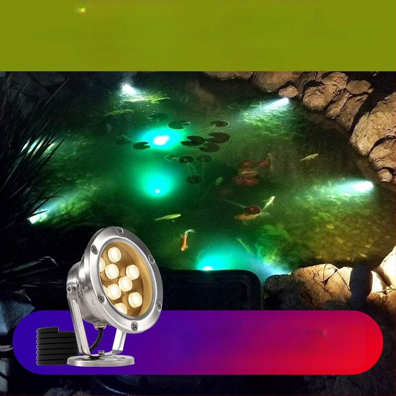 Υποβρύχιο LED φως για πισίνες και υδάτινα στοιχεία, περίβλημα από ανοξείδωτο ατσάλι, 6–10W, LED τσιπ City of Light