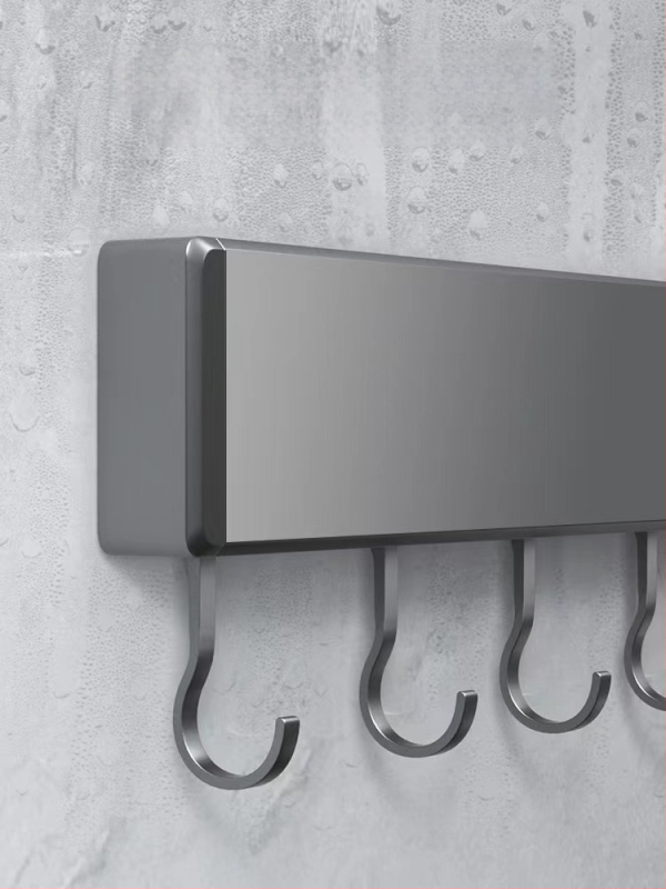 Τοίχος χωρίς οπές ράφι κουζίνας — Πολυλειτουργική βάση για κουτάλες, κουτάλια και σανίδες κοπής; Εγκατάσταση χωρίς διάτρηση, μοντέρνο μινιμαλιστικό στυλ, χωρίς πιστοποιήσεις, για άλλες αγορές