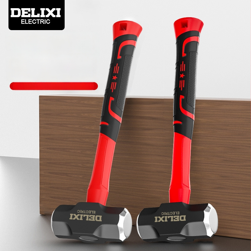 Σφυρί με κεφαλή οκταγωνικής μορφής, λαβή από καουτσούκ με μαλακό κράτημα, χάλυβας υψηλού άνθρακα, ενιαία κατασκευή