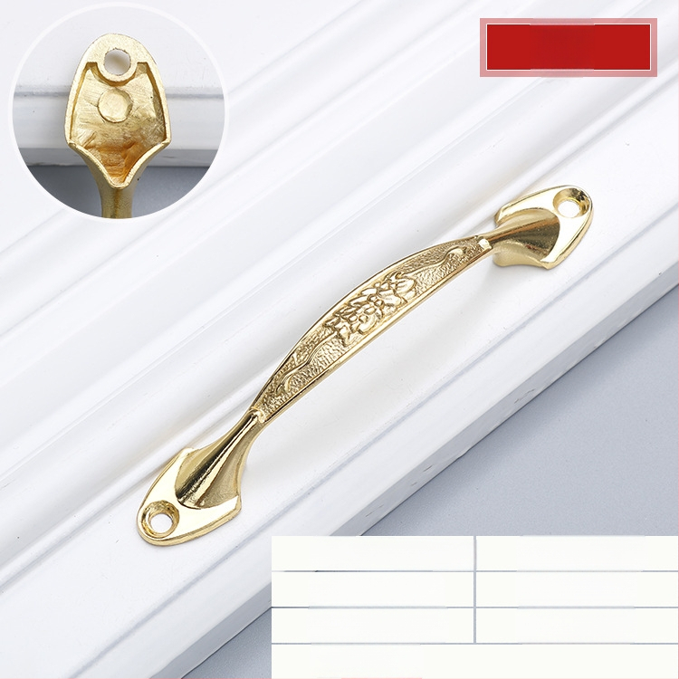 Mâner pentru sertar și ușă de dulap, aliaj de zinc, finisaj vintage, model 72, brand Prosperity, stil light luxury