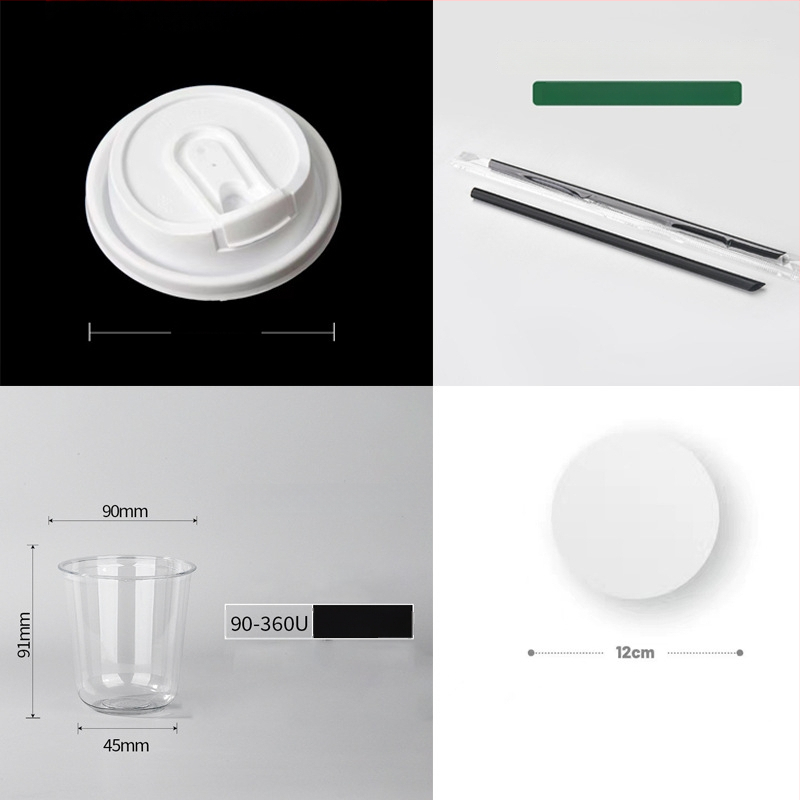 Κύπελλο PET μίας χρήσης με επίπεδο καπάκι, οβάλ σχήματος, χωρητικότητα 301–400 ml, εκτύπωση κατόπιν παραγγελίας