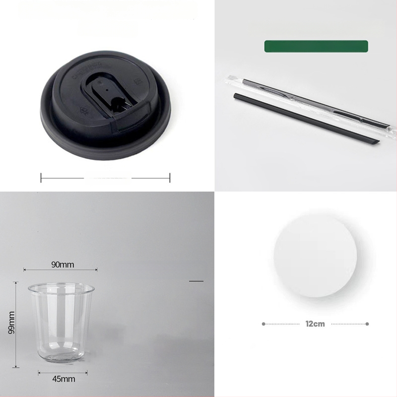 Κύπελλο PET μίας χρήσης με επίπεδο καπάκι, οβάλ σχήματος, χωρητικότητα 301–400 ml, εκτύπωση κατόπιν παραγγελίας