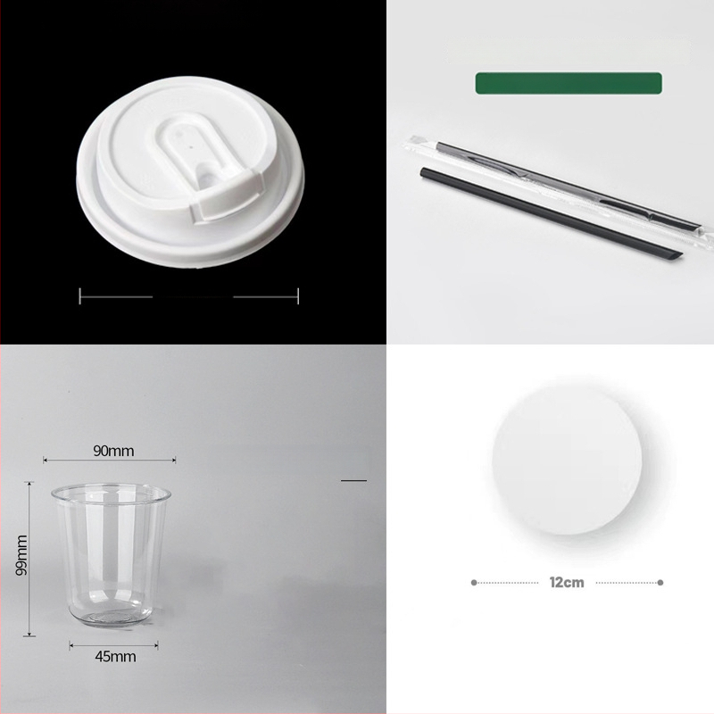 Κύπελλο PET μίας χρήσης με επίπεδο καπάκι, οβάλ σχήματος, χωρητικότητα 301–400 ml, εκτύπωση κατόπιν παραγγελίας